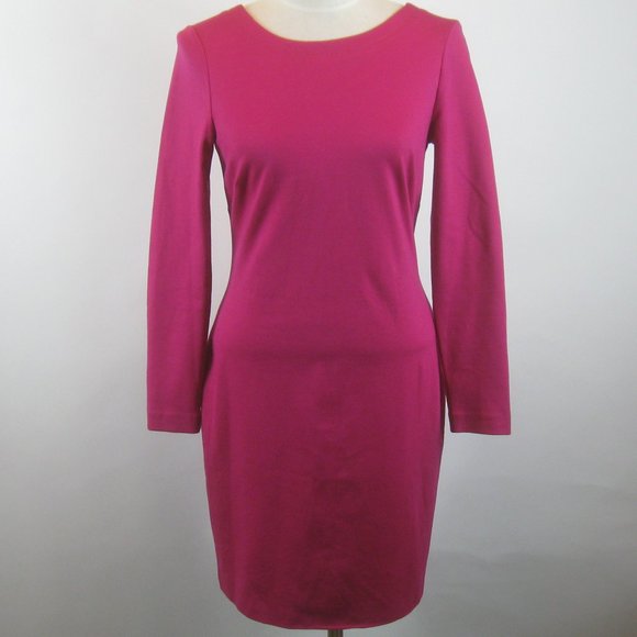 Banana Republic Dresses & Skirts - Banana Republic Pink V-Back Ponte Knit Dress 6